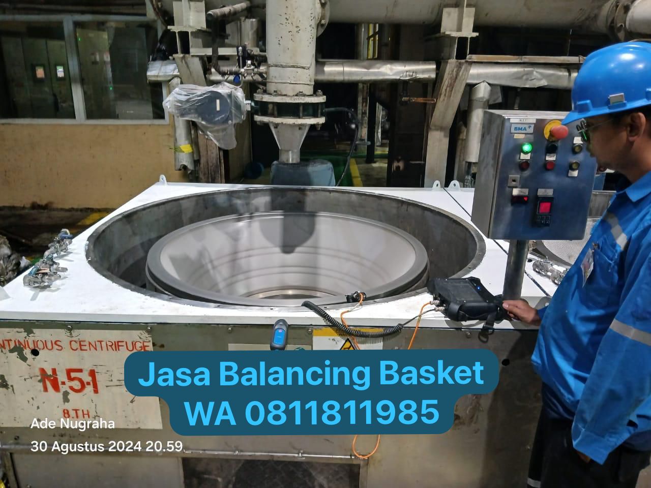 Jasa Balancing Onsite Basket Mesin Tsk