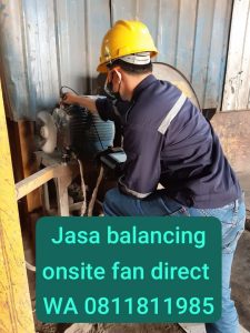 onsite balancing direct fan